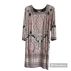 Studio One NY Pink&Blue Paisley Dress